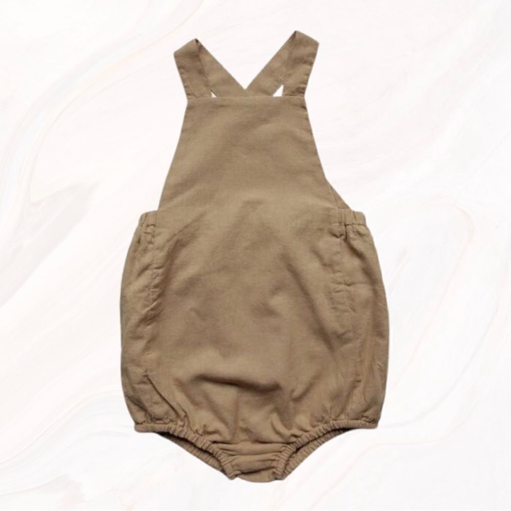 NWT The Simple Folk Linen Overall Romper